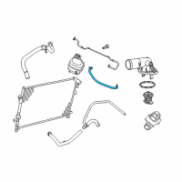 OEM 2014 Dodge Journey Hose-COOLANT Bottle Inlet Diagram - 5058942AC