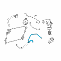 OEM 2017 Dodge Journey Hose-Radiator Outlet Diagram - 5058882AF