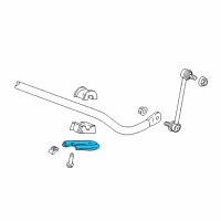 OEM 2017 Cadillac CT6 Stabilizer Bar Bracket Diagram - 23349788