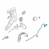 OEM Kia Catch & Cable Assembly-F Diagram - 815902K000
