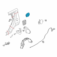 OEM 2011 Kia Soul Housing Assembly-Fuel Filler Diagram - 715312K000