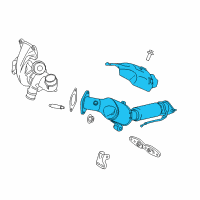 OEM 2015 Ford Edge Catalytic Converter Diagram - G2GZ-5E212-B