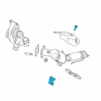 OEM 2018 Ford Fusion Catalytic Converter Front Support Diagram - F2GZ-5K291-A