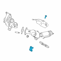 OEM 2020 Ford Edge Catalytic Converter Front Support Diagram - F2GZ-5K291-A