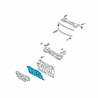 OEM 2009 Lexus ES350 Panel Sub-Assy, Dash Diagram - 55101-33400