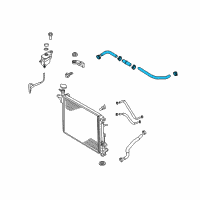 OEM Kia Sorento Hose Assembly-Radiator, Upper Diagram - 25414C5700