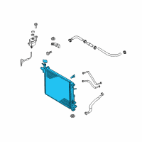 OEM Kia Sorento Radiator Assembly Diagram - 25310C6170