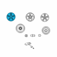 OEM Toyota Solara Wheel, Alloy Diagram - 42611-AA031