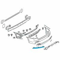 OEM 2022 BMW 530e Rear Reflector, Rear Left Diagram - 63-14-7-851-577