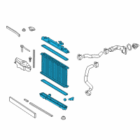 OEM 2015 Toyota Camry Radiator Assembly Diagram - 16410-AZ031