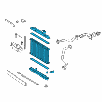 OEM 2013 Toyota Camry Radiator Assembly Diagram - 16410-AZ031