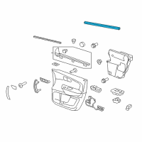 OEM 2015 Chevrolet Traverse Belt Weatherstrip Diagram - 23160971
