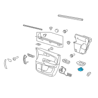 OEM 2015 GMC Acadia Lock Switch Diagram - 20958434