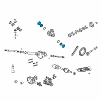 OEM Ram 1500 Bearing Kit-Differential Side Diagram - 5072496AA