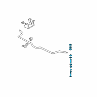 OEM 1995 Chevrolet Camaro Link Asm-Front Stabilizer Shaft Diagram - 10221779