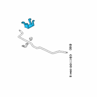 OEM 1995 Chevrolet Camaro Stabilizer Bar Bracket Diagram - 10164141