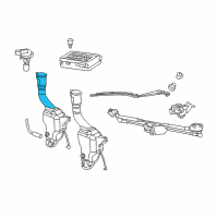 OEM 2004 Jeep Wrangler Cap-Washer Reservoir Diagram - 5096347AA