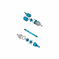 OEM 2007 Cadillac SRX Axle Diagram - 88957150