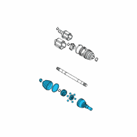 OEM 2010 Cadillac STS CV Joints Diagram - 88957233