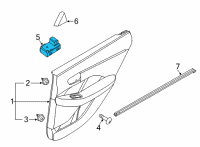 OEM 2022 Kia K5 Power Window Unit Assembly Diagram - 93581L2100