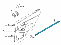 OEM Kia K5 W/STRIP-Rr Dr Belt I Diagram - 83230L3000