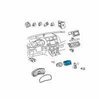 OEM 2010 Toyota Highlander Seat Heat Switch Diagram - 84751-0E040