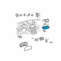 OEM 2008 Toyota Highlander Dash Control Unit Diagram - 55900-48231