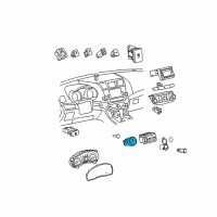 OEM 2016 Toyota Prius V Power Switch Diagram - 89611-75044