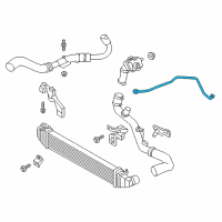 OEM 2014 Ford Fiesta Air Tube Diagram - C1BZ-9A624-A