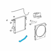 OEM 2003 Ford Explorer Sport Trac Lower Hose Diagram - JL2Z-8286-C