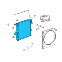OEM 2008 Ford Ranger Radiator Diagram - 5L5Z-8005-A