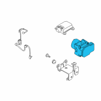 OEM 2009 Kia Rondo Anti Lock Brake Abs Pump Module Diagram - 589201D400