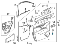 OEM 2021 Buick Envision Lift Gate Switch Diagram - 39150414