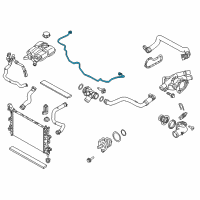OEM 2017 Ford Focus Reservoir Hose Diagram - DV6Z-8K012-A