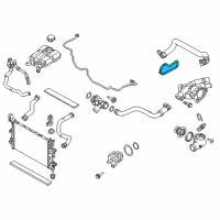 OEM 2018 Ford Focus Thermostat Unit Gasket Diagram - CM5Z-8255-A