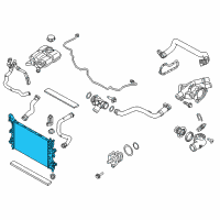 OEM 2015 Ford Focus Radiator Diagram - CV6Z-8005-W