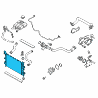 OEM 2017 Ford Focus Radiator Diagram - CV6Z-8005-W