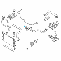 OEM 2015 Ford Focus Water Outlet O-Ring Diagram - -W715775-S300