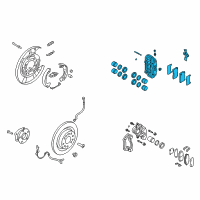 OEM 2015 Hyundai Genesis Coupe Brake Assembly-Rear Wheel, LH Diagram - 58210-2M700