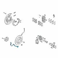 OEM 2014 Hyundai Genesis Coupe Sensor Assembly-Wheel Speed, LH Diagram - 59910-2M000