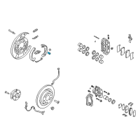 OEM Hyundai Spring-Shoe Hold Down Diagram - 58272-3M000