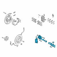 OEM 2015 Hyundai Genesis Coupe Brake Assembly-Rear Wheel, LH Diagram - 58210-2M000