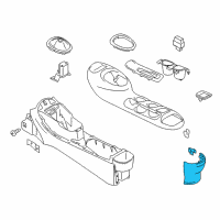 OEM 2011 Nissan Juke Console Assy-Rear Diagram - 96908-1KK0A