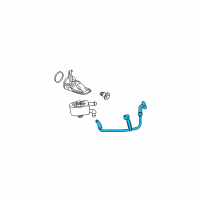 OEM Mercury Inlet Tube Diagram - JL2Z-6N867-A