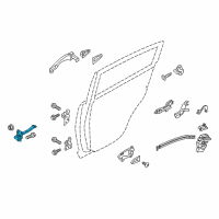 OEM 2016 Kia Sportage Checker Assembly-Rear Door Diagram - 794803W000