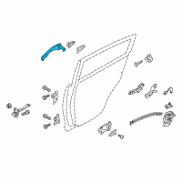 OEM 2016 Kia Sportage Door Outside Handle Assembly, Right Diagram - 826613W000