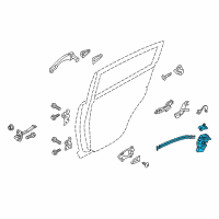 OEM 2011 Kia Sportage Rear Door Latch Assembly, Right Diagram - 814203W000