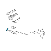 OEM 2002 Dodge Grand Caravan Gasket-Exhaust Manifold To Front C Diagram - 4881012AC