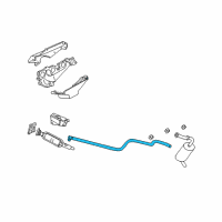 OEM Dodge Neon Exhaust Extension Pipe Diagram - 4546975AE