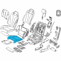 OEM BMW 430i xDrive Foam Pad Sports Seat, Left Diagram - 52-10-7-388-775